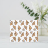 コーヒーとクロワッサン ポストカード (スタンド正面)