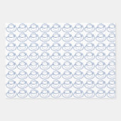 コーヒーとクロワッサン ラッピングペーパーシート (正面3)