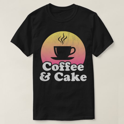コーヒーとケーキのプルオーバー Tシャツ (デザイン正面)