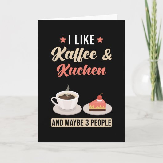 コーヒーとケーキ カード (正面)