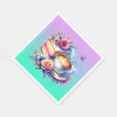 コーヒーとケーキ |友最高の人の誕生日 スタンダードランチョンナプキン (角)