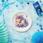 コーヒーとケーキ | 親友の誕生日 ペーパープレート (パーティー)