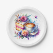 コーヒーとケーキ | 親友の誕生日 ペーパープレート (正面)