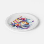 コーヒーとケーキ | 親友の誕生日 ペーパープレート (アングル)