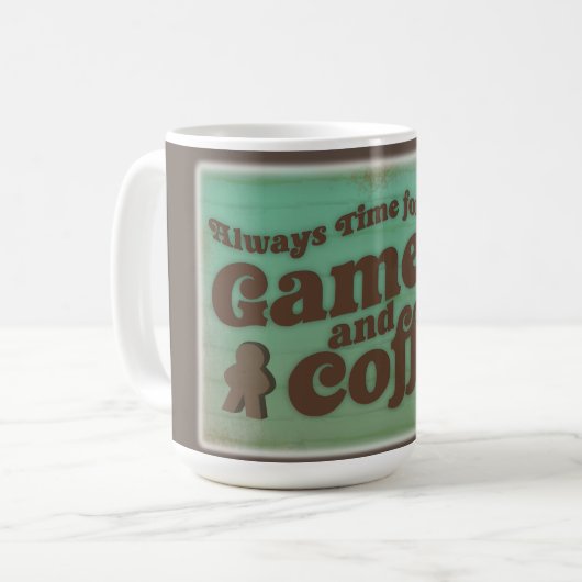 コーヒーとゲームタイムエピックヴィンテージビベス コーヒーマグカップ (正面左)