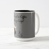 コーヒーとコルギしかいらない ツートーンマグカップ (正面右)