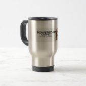 コーヒーとゴールデンに支えられて - ステンレス トラベルマグ (正面左)