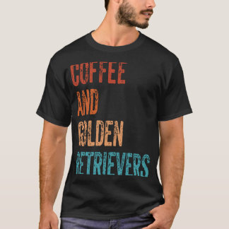 コーヒーとゴールデンレトリバー コーヒー ゴールデンレトリ Tシャツ