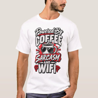 コーヒーとサラーカズムとWiFiで動く Tシャツ