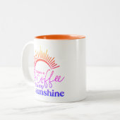 コーヒーとサンシャインレインボー ツートーンマグカップ (正面左)