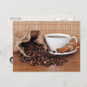 コーヒーとシナモンスティック ポストカード (正面/裏面)