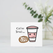 コーヒーとシナモンパン ポストカード (スタンド正面)