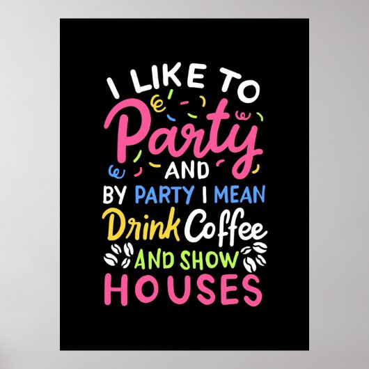 コーヒーとショーハウスを飲む ポスター (正面)