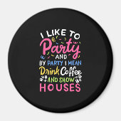 コーヒーとショーハウスを飲む マグネット (正面)