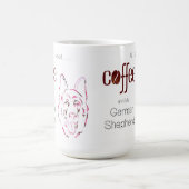 コーヒーとジャーマンシェパード コーヒーマグカップ (中央)