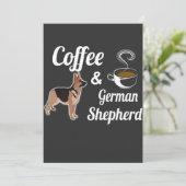 コーヒーとジャーマンシェパード 招待状 (スタンド正面)
