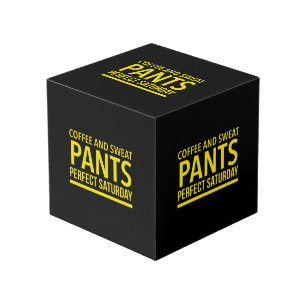 コーヒーとスエットパンツの完璧な土曜日 フォトキューブ