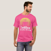 コーヒーとスクーバダイビング Tシャツ (正面フル)