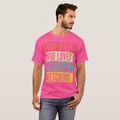 コーヒーとスケッチを愛する女の子だけのスケッチ Tシャツ (正面フル)