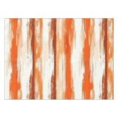 コーヒーとストライプオレンジ色のトーンの水色の色 テーブルクロス (正面(横))