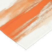 コーヒーとストライプオレンジ色のトーンの水色の色 テーブルクロス (アングル)