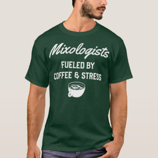 コーヒーとストレスを燃料とする混合学者 Tシャツ