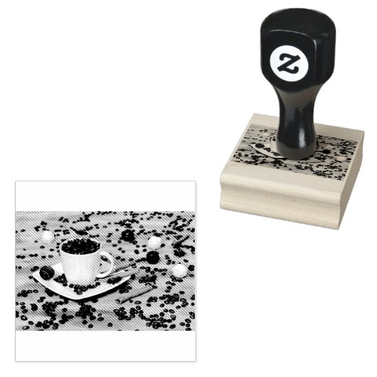 コーヒーとスパイス ラバースタンプ (押印)