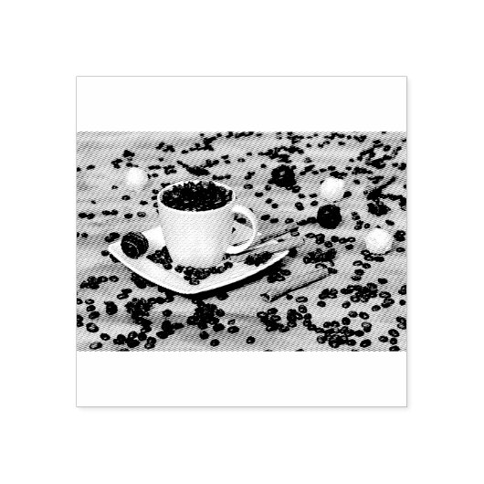 コーヒーとスパイス ラバースタンプ (インプリント)