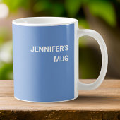 コーヒーとスプレッドシートで燃料 – ライトブルー コーヒーマグカップ