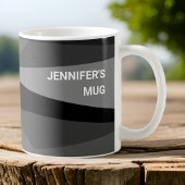 コーヒーとスプレッドシートで燃料 – 幾何学的 コーヒーマグカップ