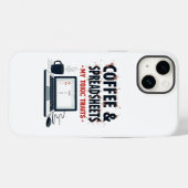 コーヒーとスプレッドシート：私の毒性の特徴 Case-Mate iPhoneケース (裏面 (横))