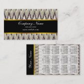 コーヒーとセージイカットジグザグパターン 名刺 (正面/裏面)