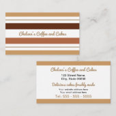 コーヒーとチョコストライプーの名刺 名刺 (正面/裏面)