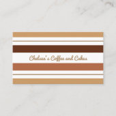 コーヒーとチョコストライプーの名刺 名刺 (正面)