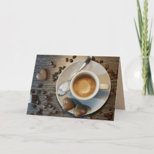 コーヒーとチョコレートのグリーティングカード カード