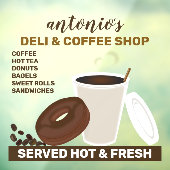 コーヒーとチョコレートのドーナツ ウィンドウサイン (シート3)