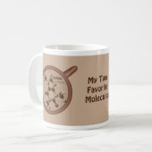 コーヒーとチョコレートの分子11 oz Mug コーヒーマグカップ (正面左)