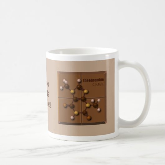コーヒーとチョコレートの分子11 oz Mug コーヒーマグカップ (右)