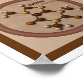 コーヒーとチョコレートの分子 ポスター (角)