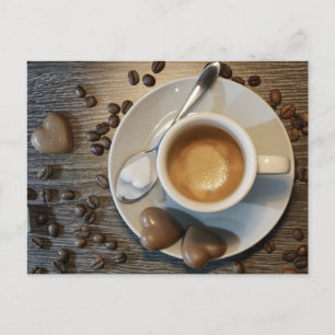 コーヒーとチョコレートの葉書 ポストカード