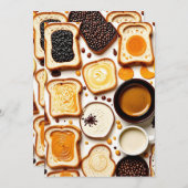コーヒーとトースト 招待状 (正面/裏面)