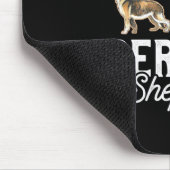 コーヒーとドイツの羊飼い マウスパッド (コーナー)