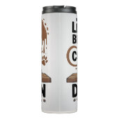 コーヒーとドバーマンで人生は良い タンブラー (裏面)