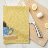 コーヒーとドーナツのキッチンタオル キッチンタオル (四つ折り)