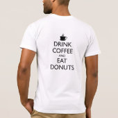 コーヒーとドーナツを飲食べみる Tシャツ (裏面)