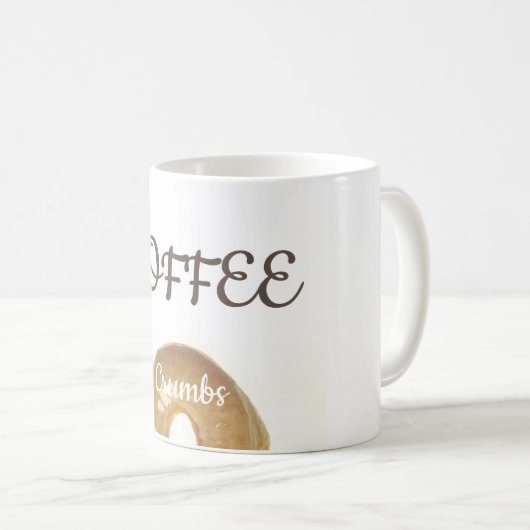 コーヒーとドーナツコーヒー粉おもしろい コーヒーマグカップ (正面右)