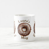 コーヒーとドーナツパーソナライズされた類 コーヒーマグカップ (中央)