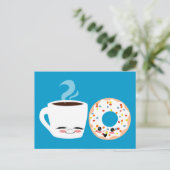 コーヒーとドーナツパール ポストカード (スタンド正面)