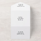 コーヒーとドーナツ オールインワン招待状 (外側)