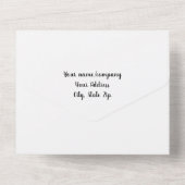 コーヒーとドーナツ オールインワン招待状 (裏面)